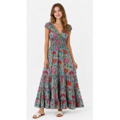 long puff sleeve dress